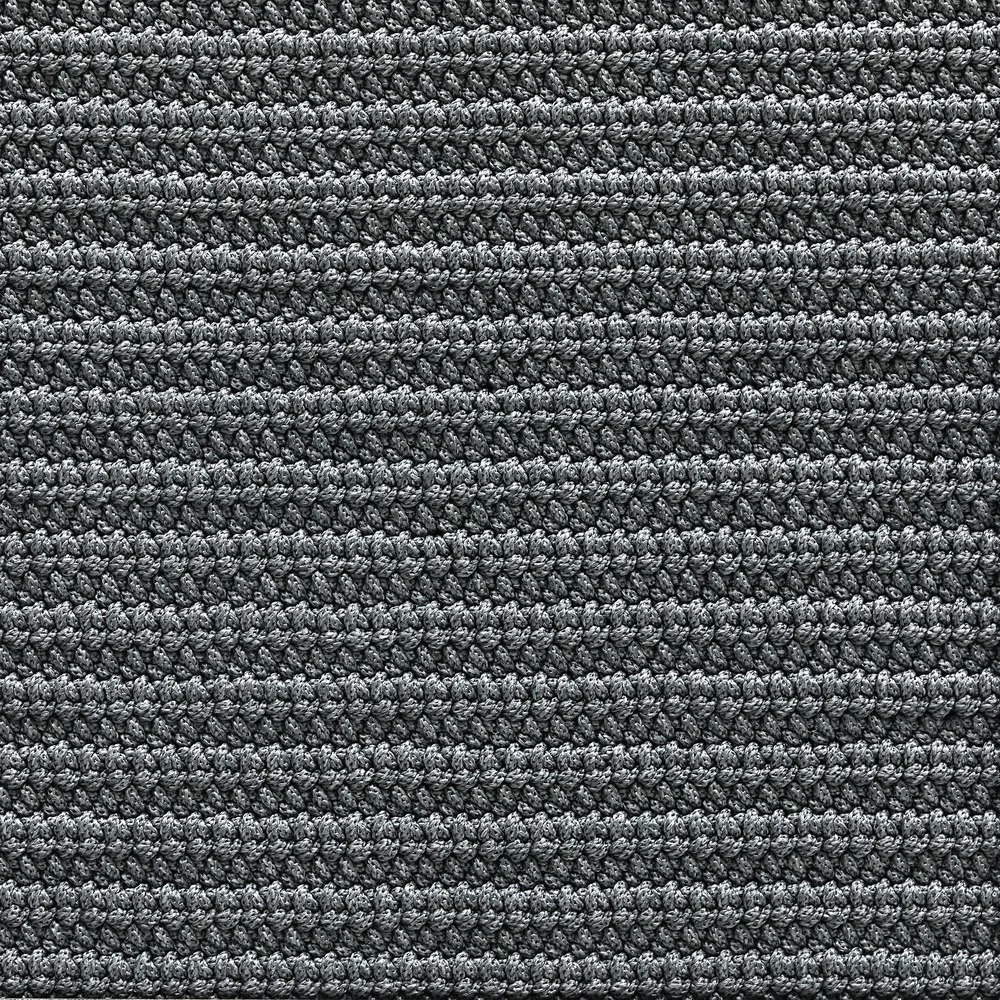 CrissCross Rectangle Rug - Dim Grey thumbnail 2