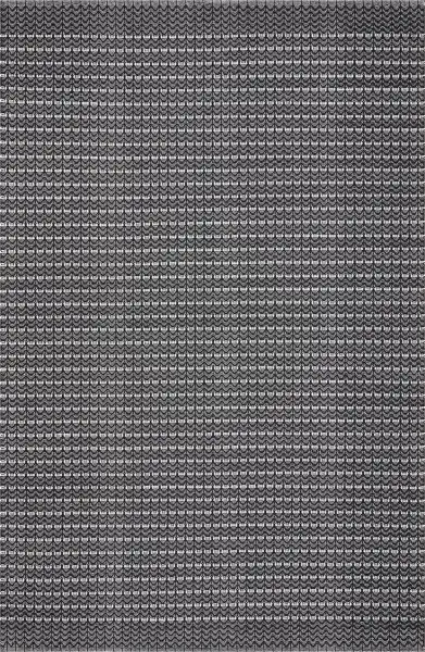 Dune Cotton Rug - Black thumbnail 1