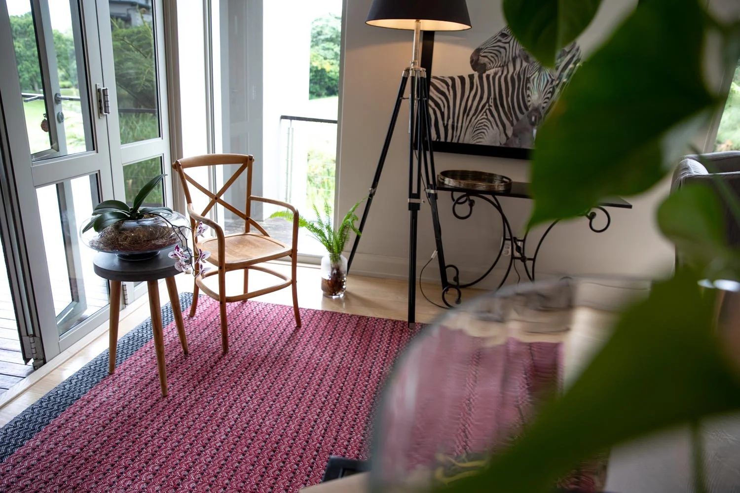 Dune Cotton Rug - Wine gallery image