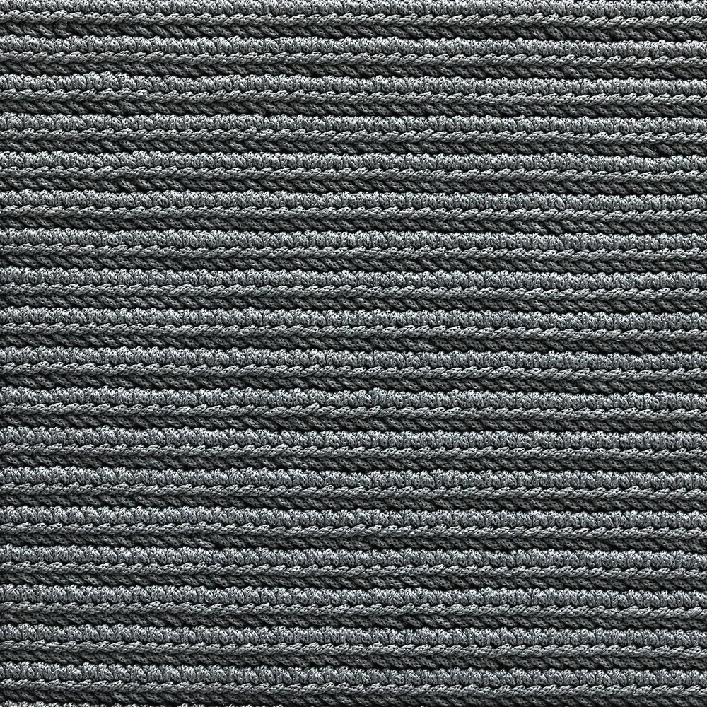 CrissCross Rectangle Rug - Dim Grey