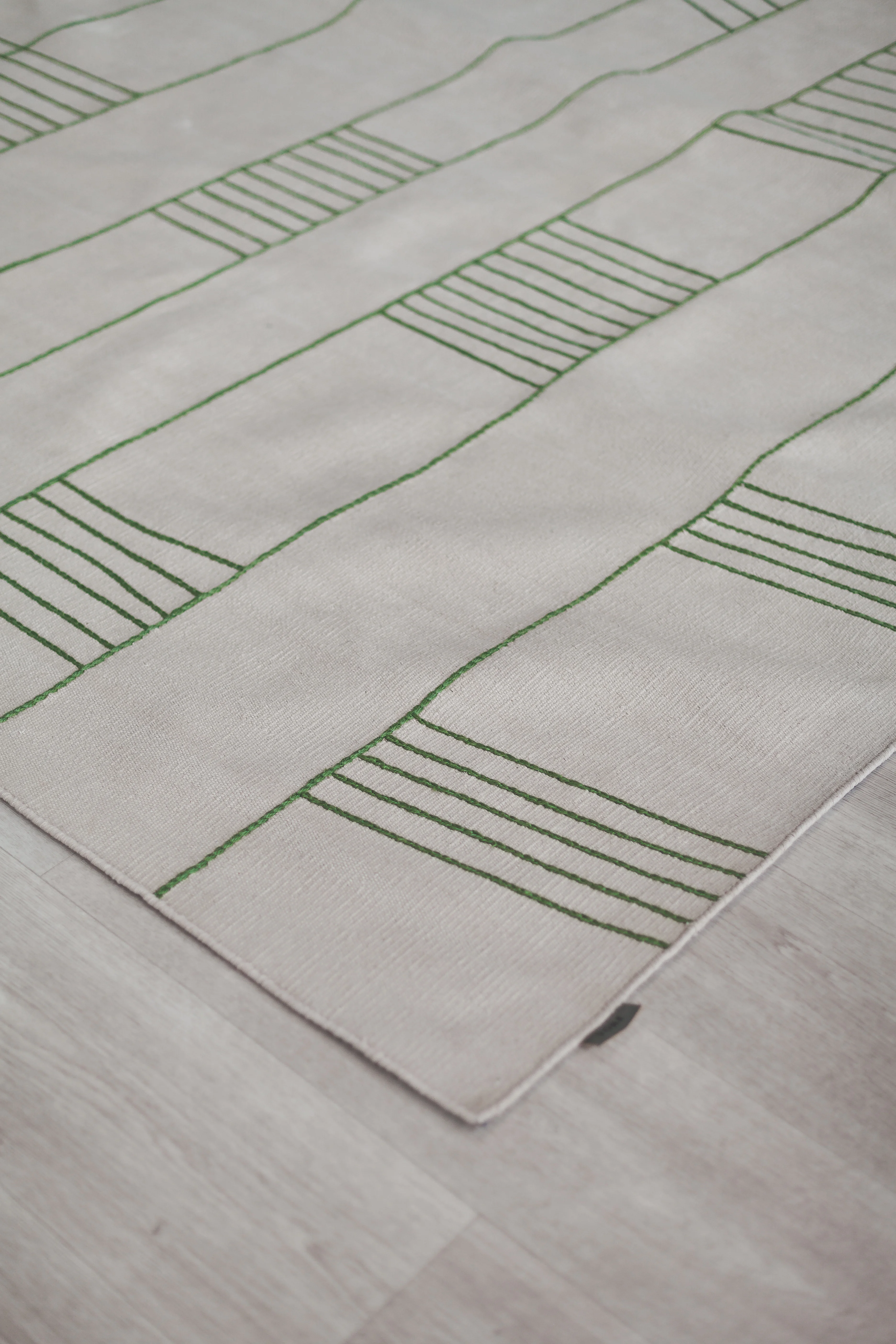 Birch Green Cotton Rug gallery image