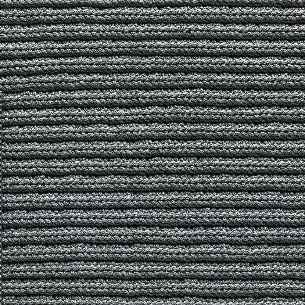 CrissCross Rectangle Rug - Dim Grey