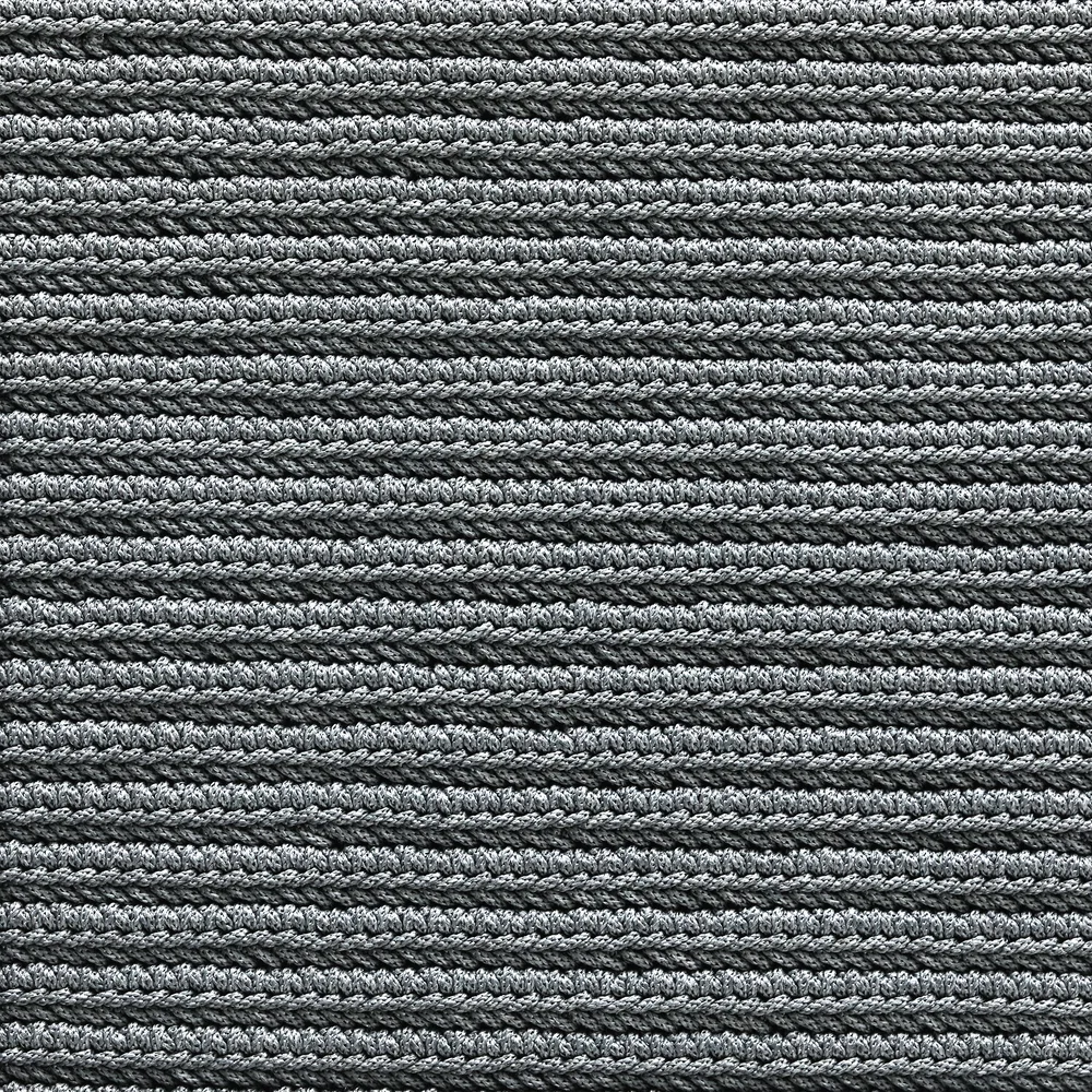CrissCross Rectangle Rug - Meteor