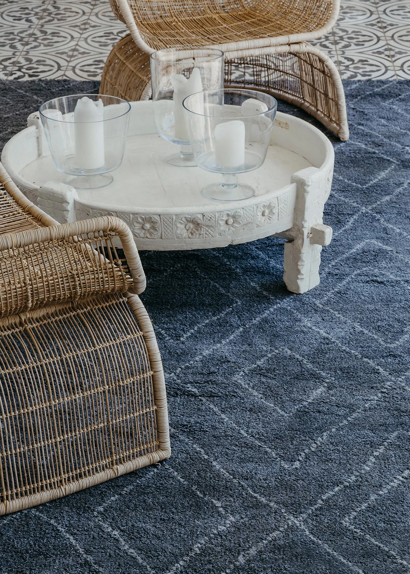 Lingala Dark Outdoor Rug gallery image