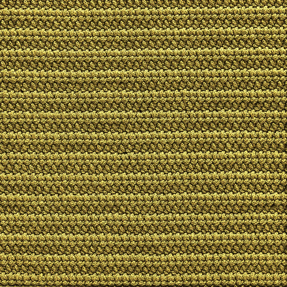 CrissCross Rectangle Rug - Yellow
