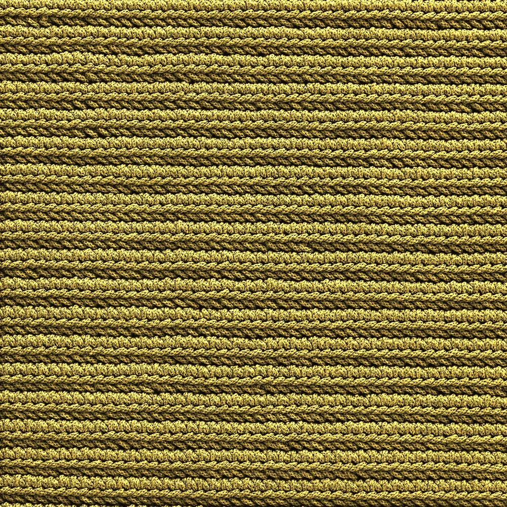 CrissCross Rectangle Rug - Yellow thumbnail 2
