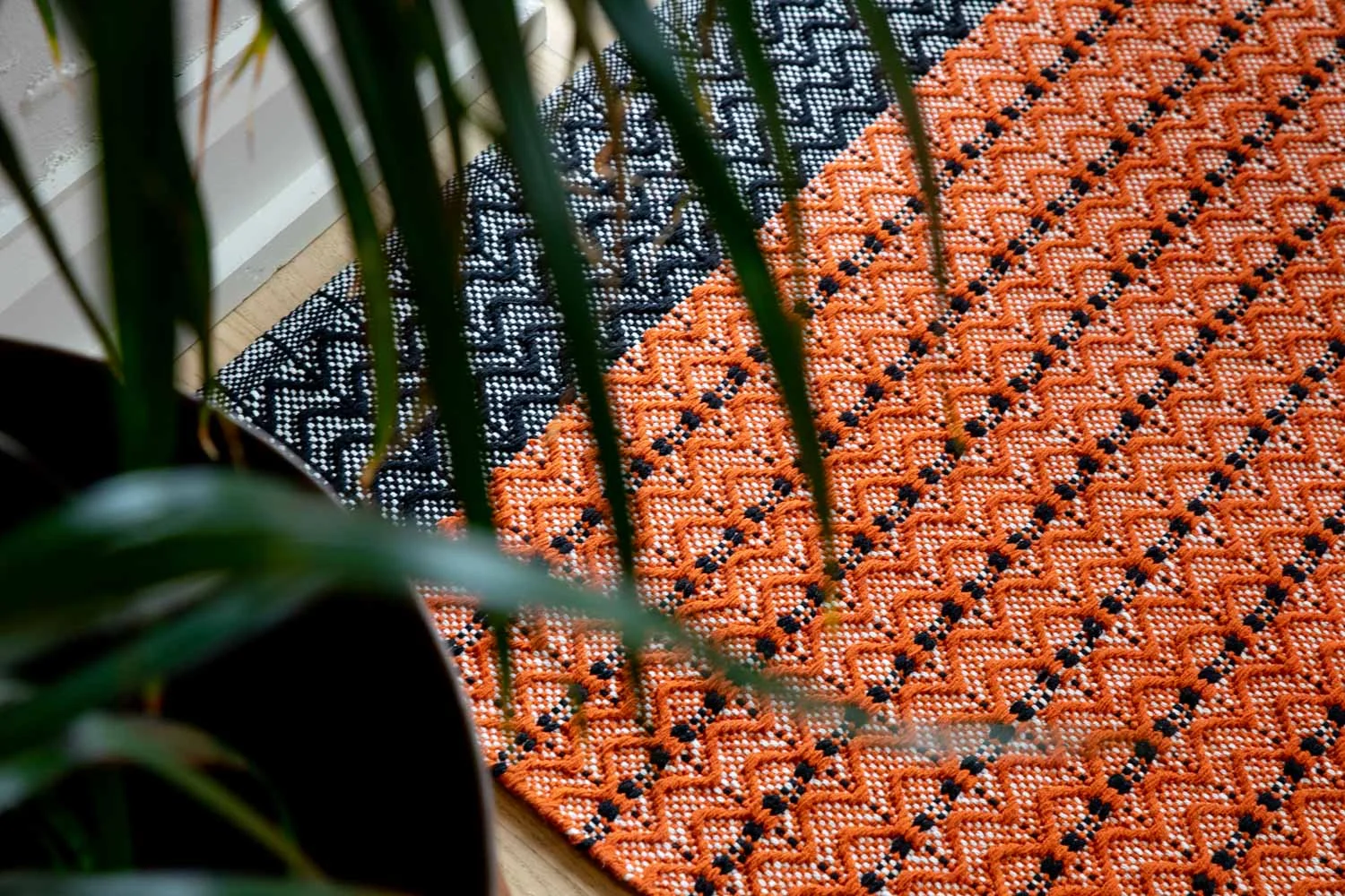 Dune Cotton Rug - Orange gallery image